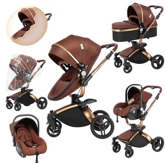 3 in 1 Luxus Kinderwagen