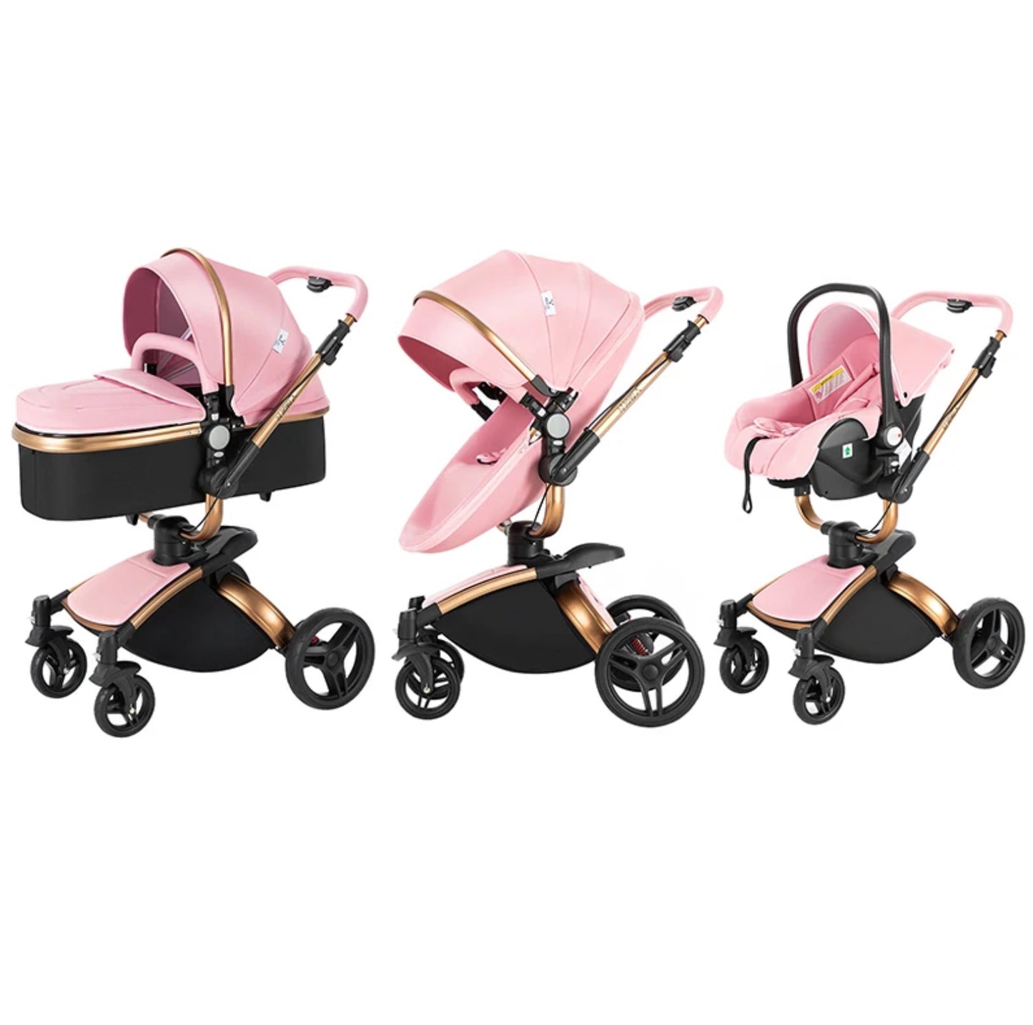 3 in 1 Luxus Kinderwagen